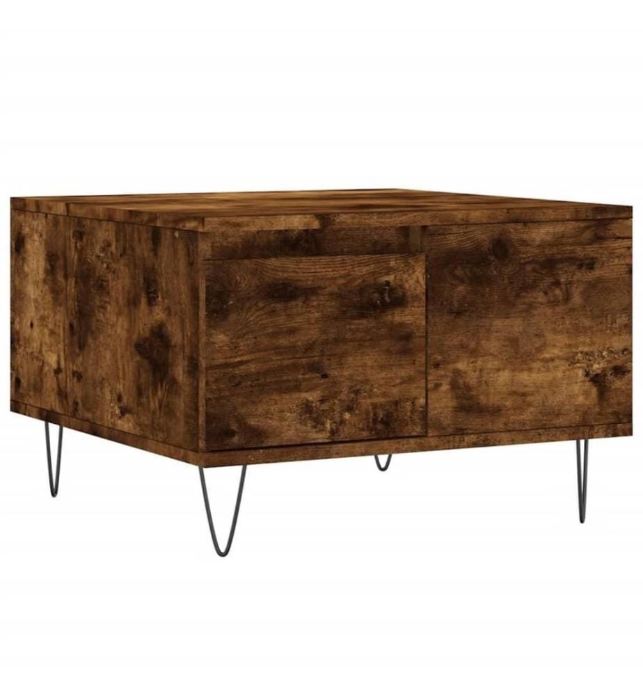 Couchtisch Räuchereiche 55x55x36,5 cm Holzwerkstoff