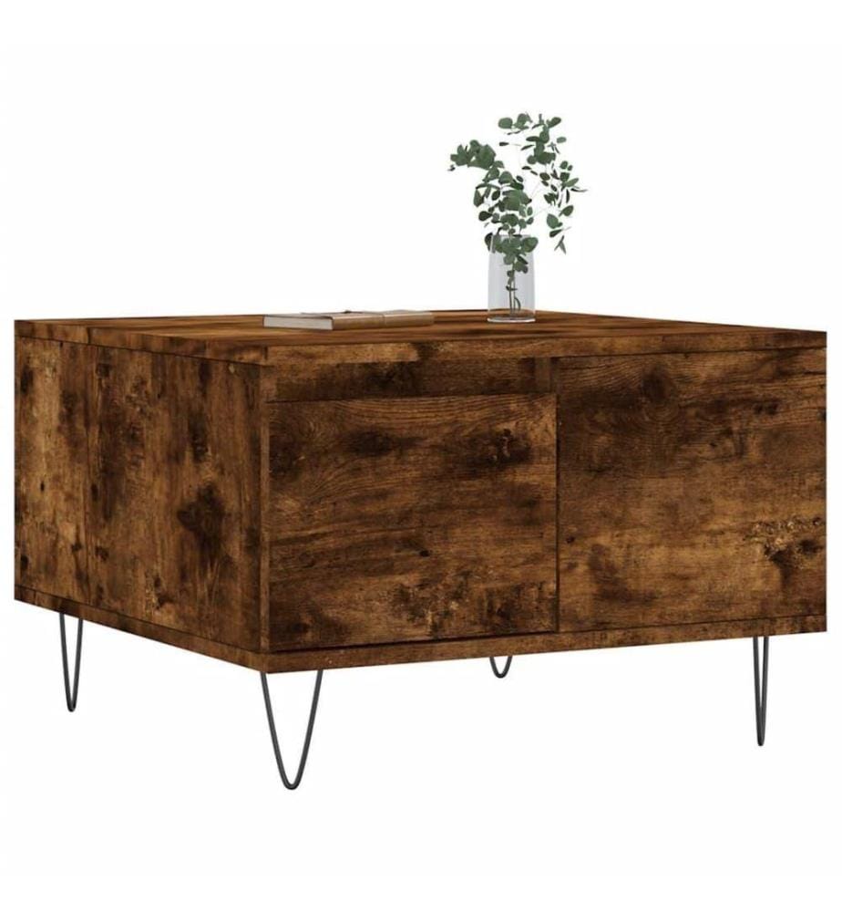 Couchtisch Räuchereiche 55x55x36,5 cm Holzwerkstoff
