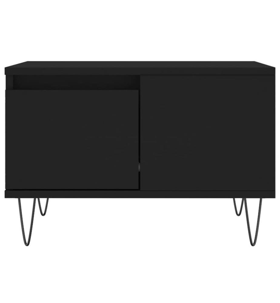 Couchtisch Schwarz 55x55x36,5 cm Holzwerkstoff