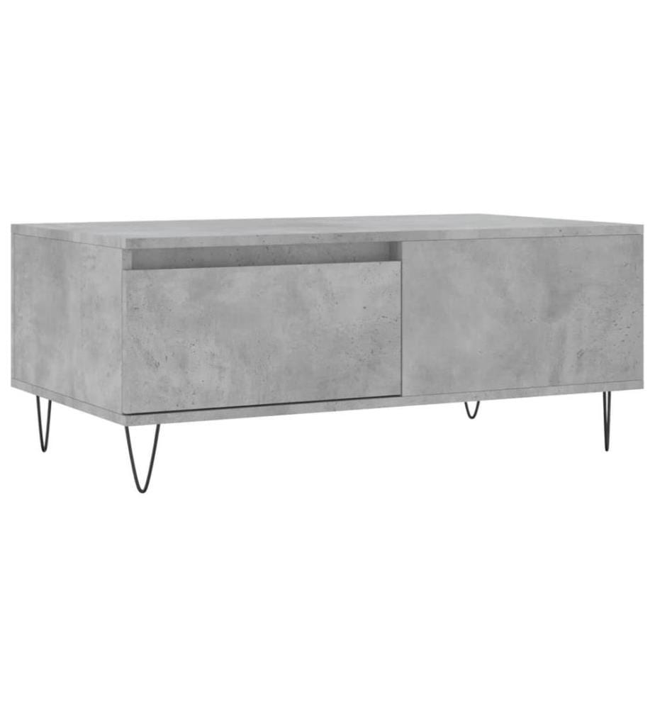Couchtisch Betongrau 90x50x36,5 cm Holzwerkstoff