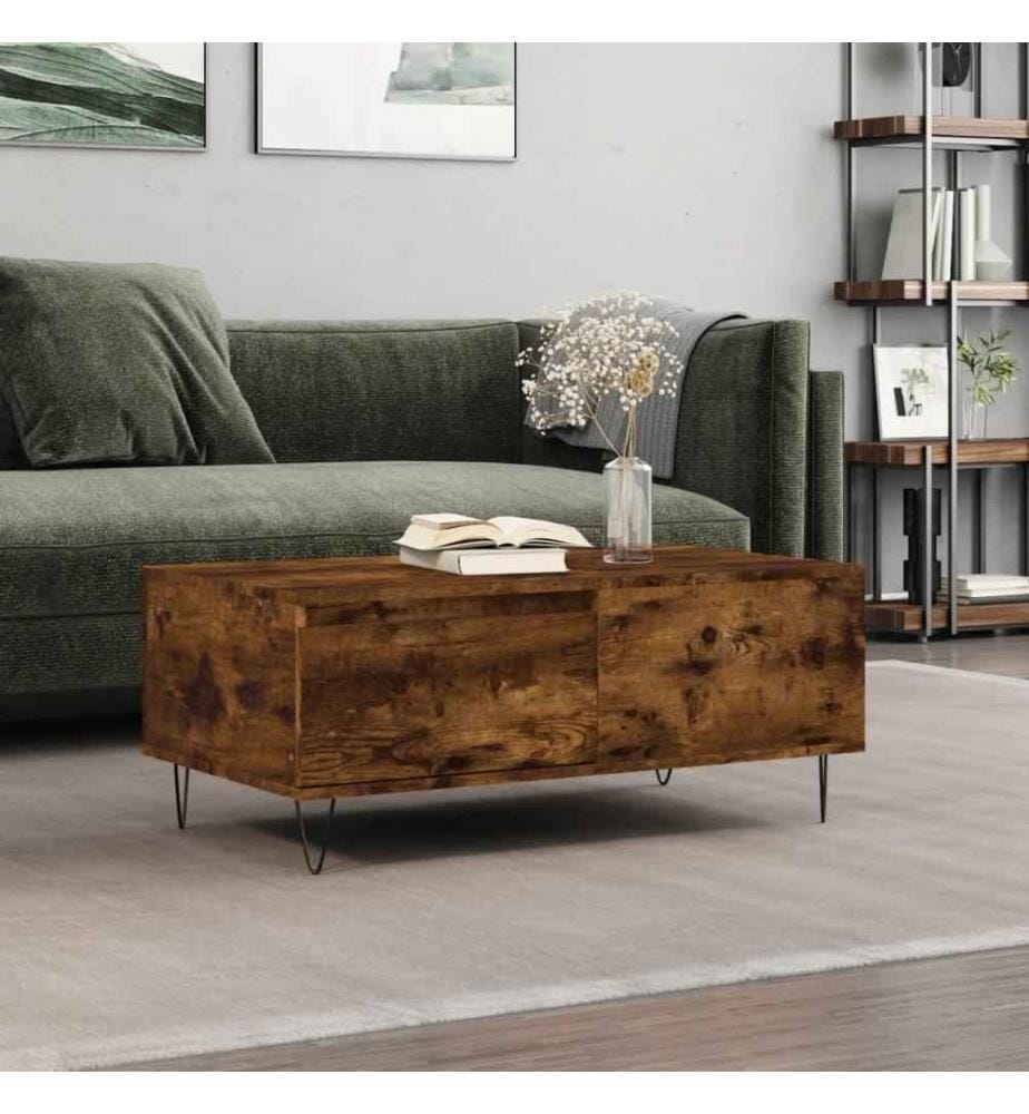 Couchtisch Räuchereiche 90x50x36,5 cm Holzwerkstoff