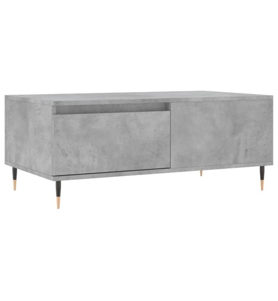 Couchtisch Betongrau 90x50x36,5 cm Holzwerkstoff