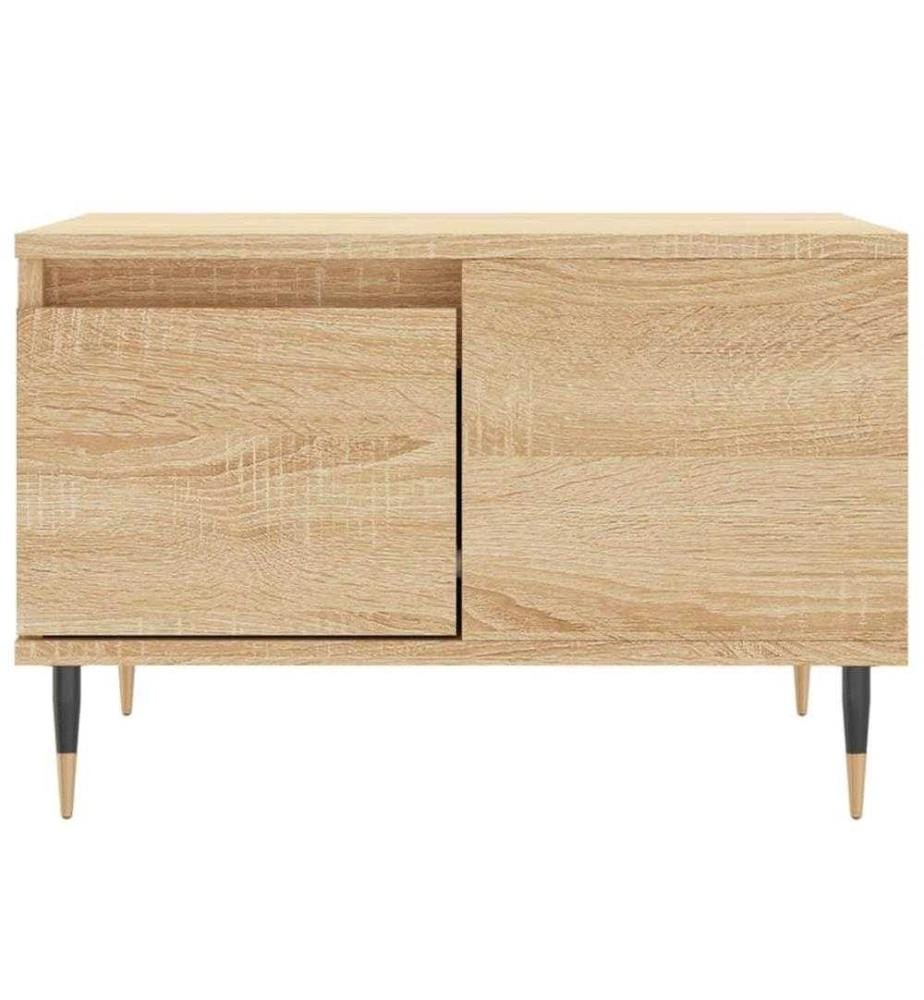 Table basse chêne sonoma 55x55x36,5 cm bois d'ingénierie
