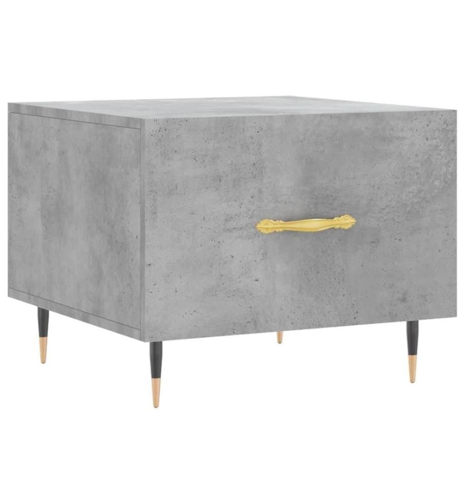 Couchtisch Betongrau 50x50x40 cm Holzwerkstoff