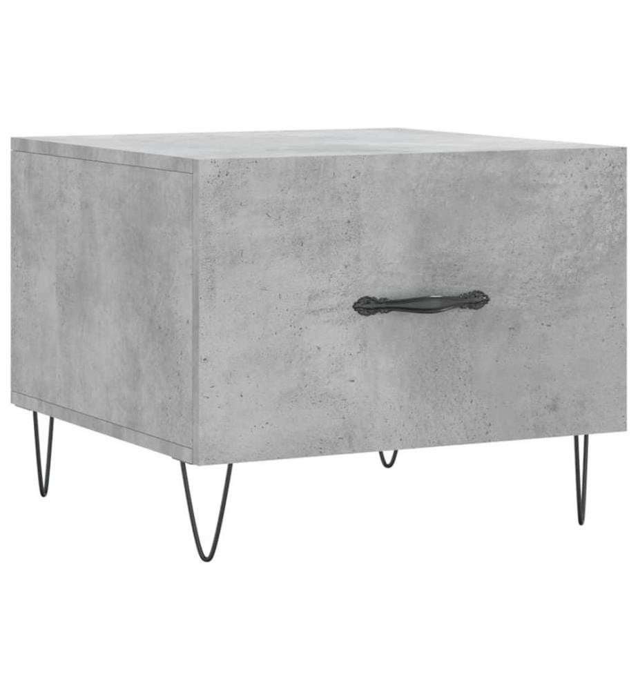 Couchtisch Betongrau 50x50x40 cm Holzwerkstoff