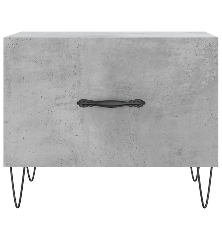 Couchtisch Betongrau 50x50x40 cm Holzwerkstoff