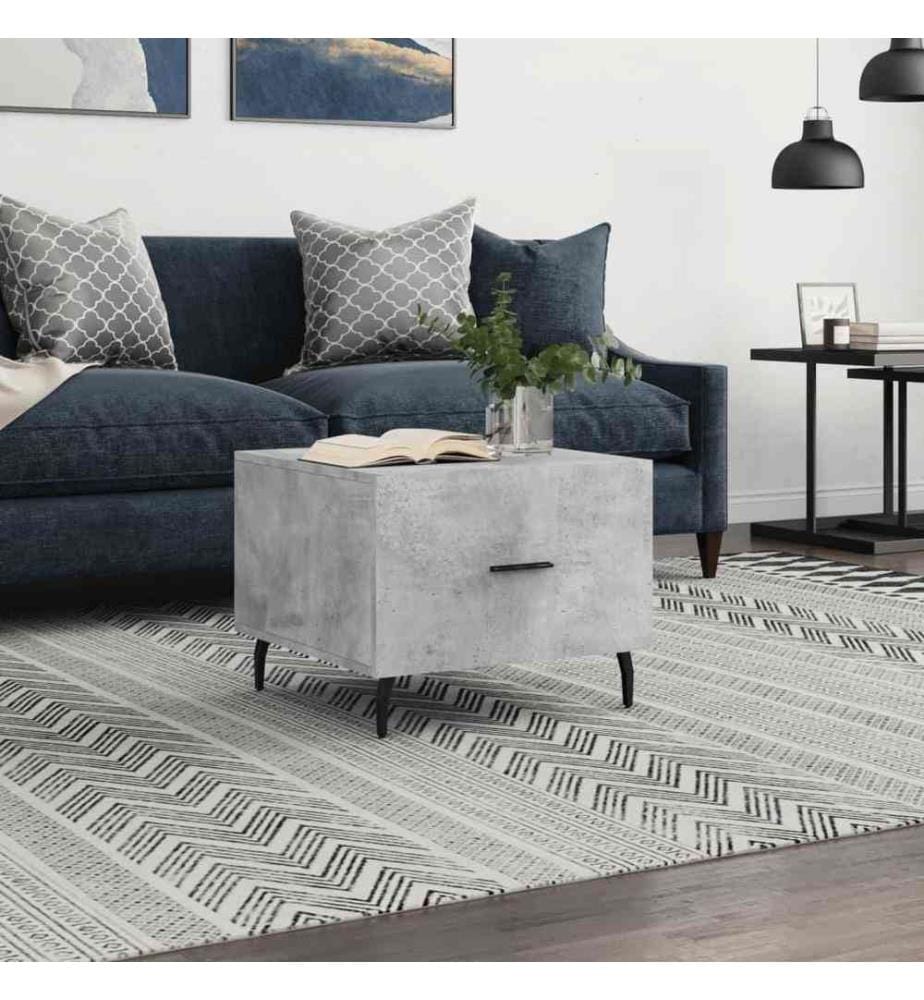 Couchtisch Betongrau 50x50x40 cm Holzwerkstoff
