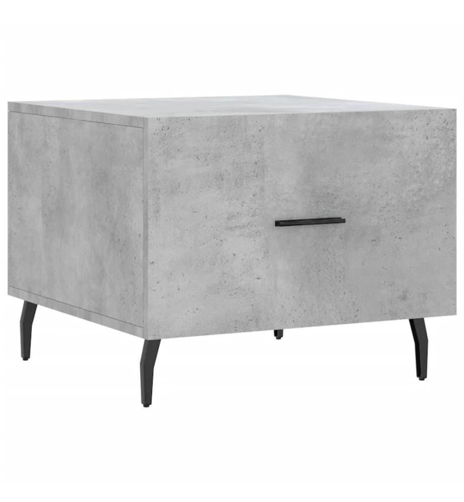 Couchtisch Betongrau 50x50x40 cm Holzwerkstoff