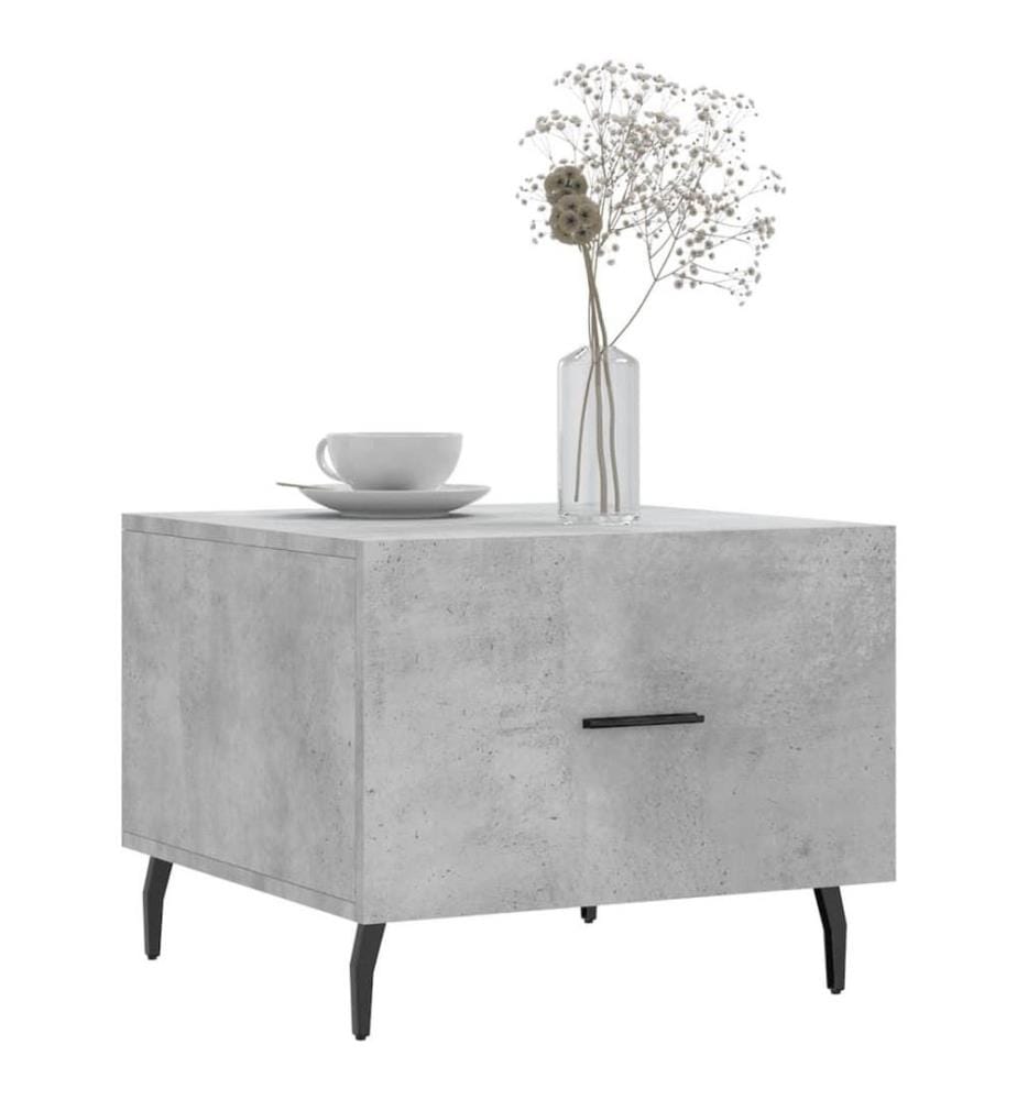 Couchtisch Betongrau 50x50x40 cm Holzwerkstoff
