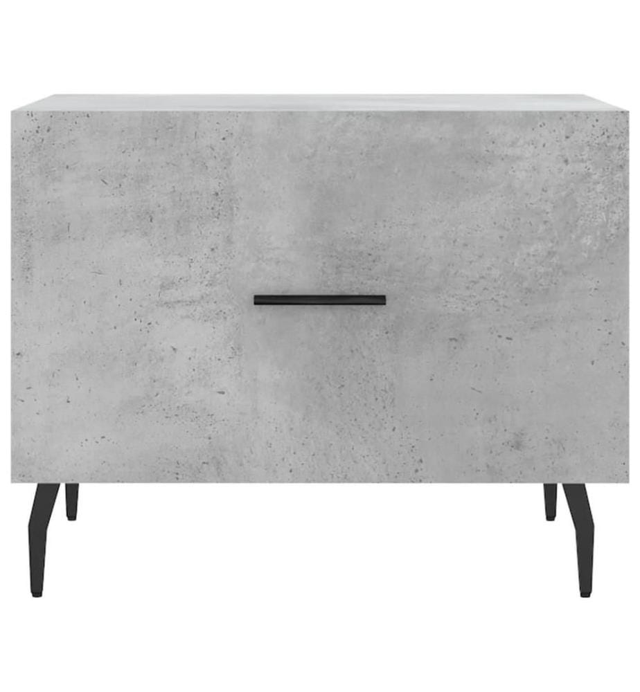 Couchtisch Betongrau 50x50x40 cm Holzwerkstoff
