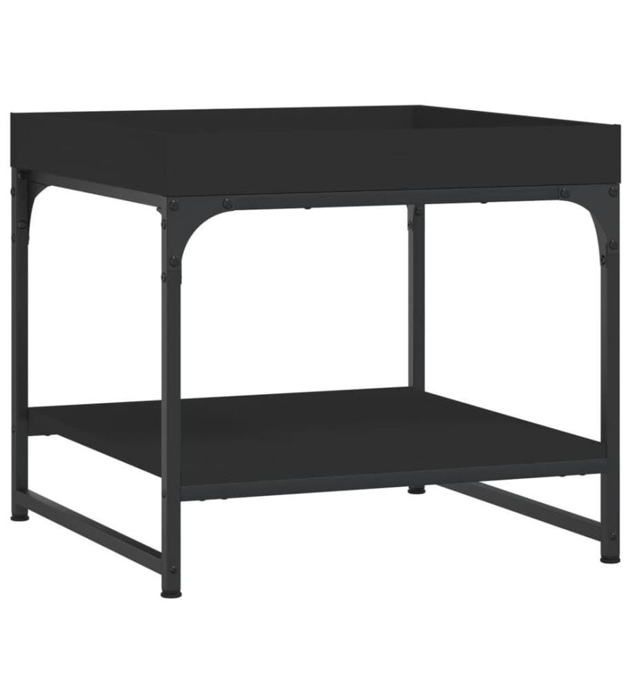 Couchtisch Schwarz 49,5x49,5x45 cm Holzwerkstoff