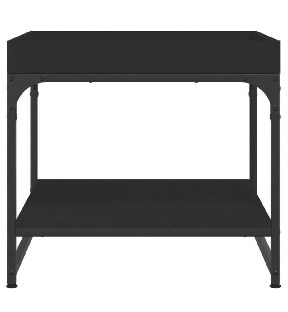 Couchtisch Schwarz 49,5x49,5x45 cm Holzwerkstoff