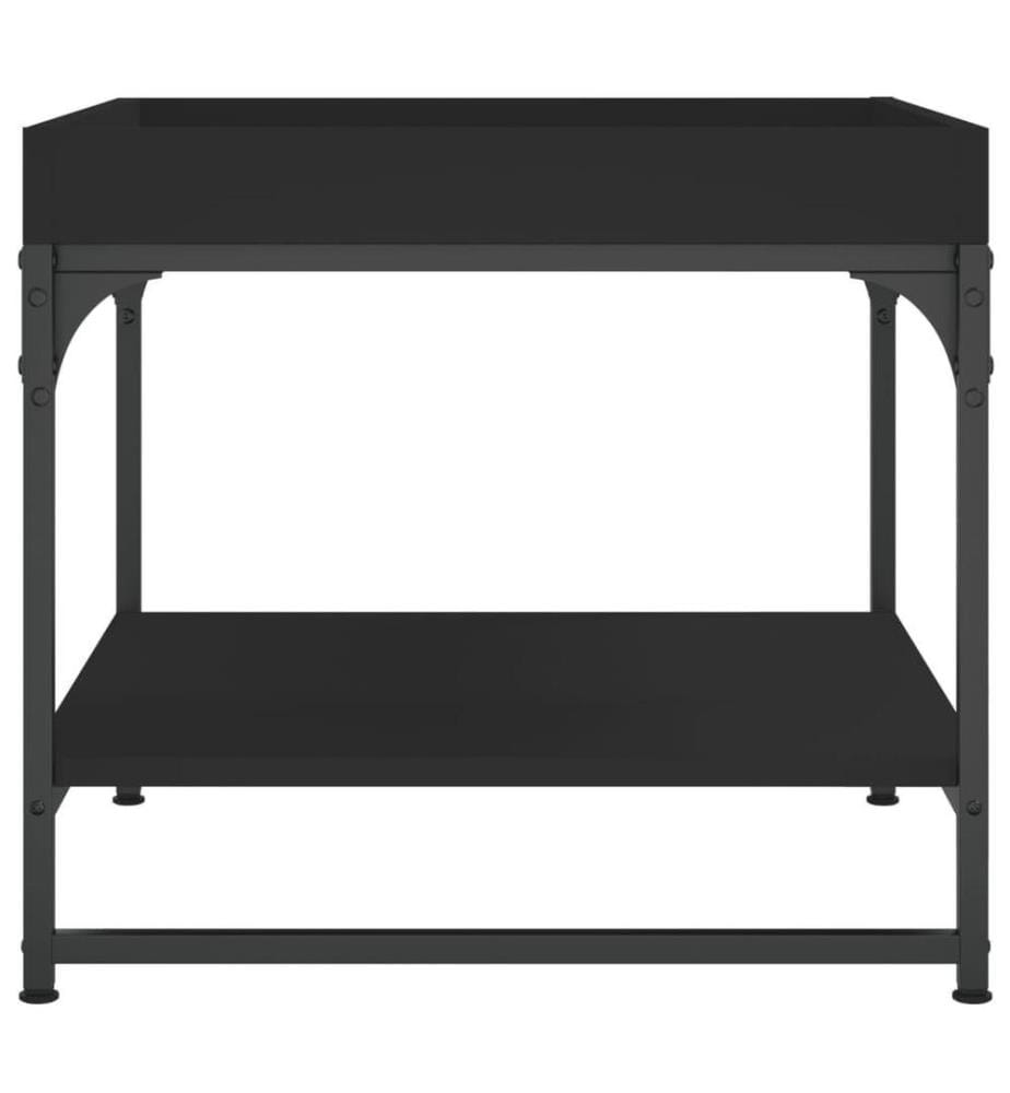Couchtisch Schwarz 49,5x49,5x45 cm Holzwerkstoff