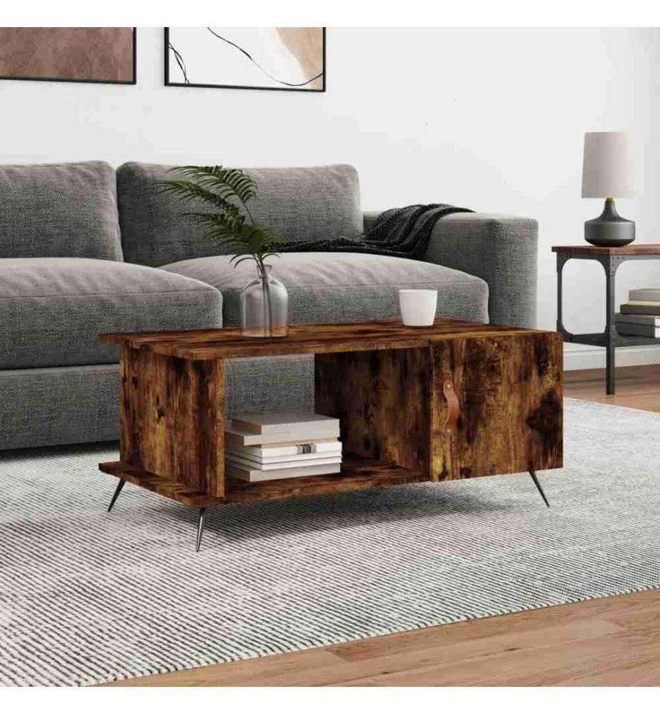 Couchtisch Räuchereiche 90x50x40 cm Holzwerkstoff