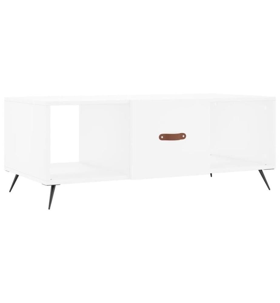 Couchtisch Weiss 102x50x40 cm Holzwerkstoff