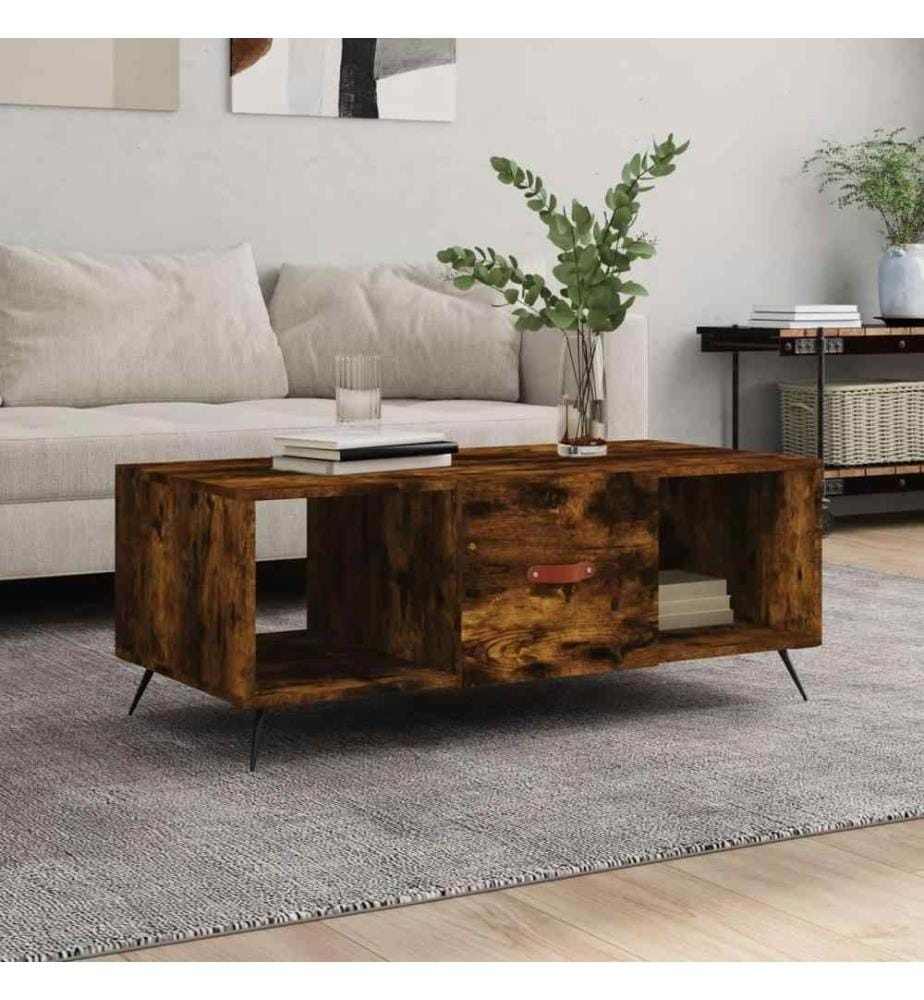Couchtisch Räuchereiche 102x50x40 cm Holzwerkstoff