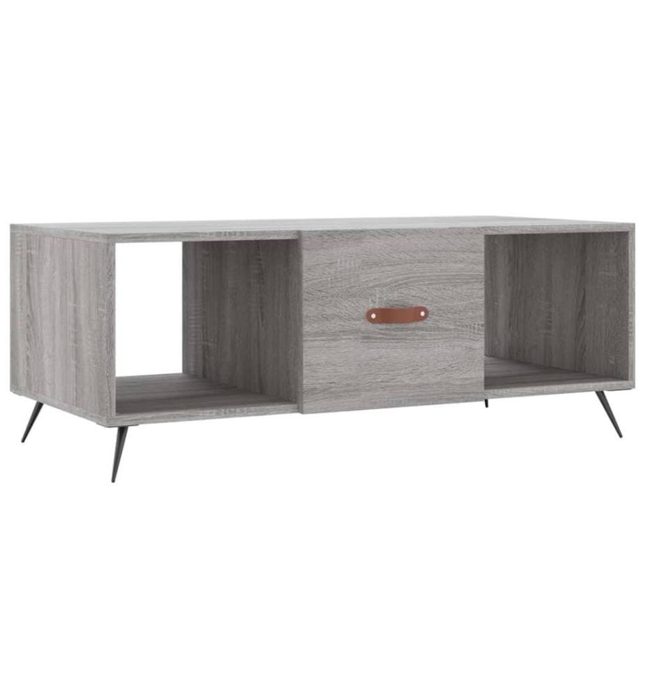 Couchtisch Grau Sonoma 102x50x40 cm Holzwerkstoff