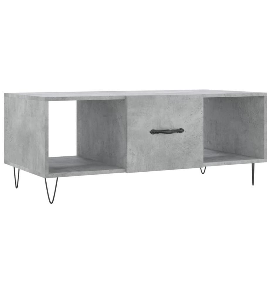 Couchtisch Betongrau 102x50x40 cm Holzwerkstoff