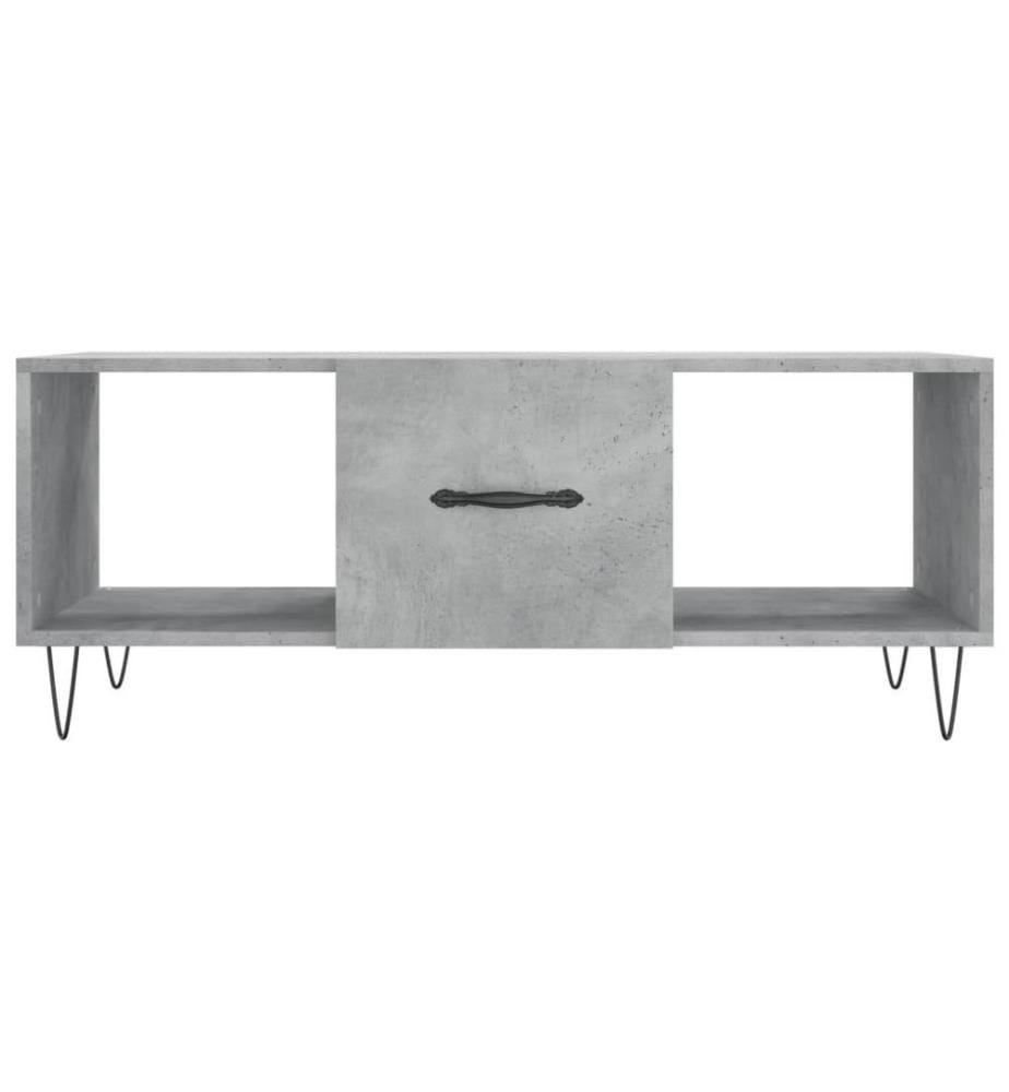 Couchtisch Betongrau 102x50x40 cm Holzwerkstoff