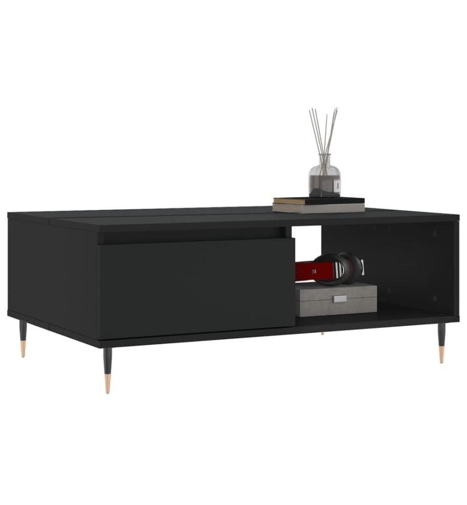 Couchtisch Schwarz 90x60x35 cm Holzwerkstoff