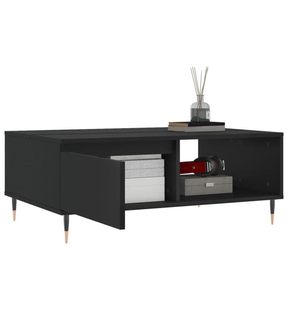 Couchtisch Schwarz 90x60x35 cm Holzwerkstoff