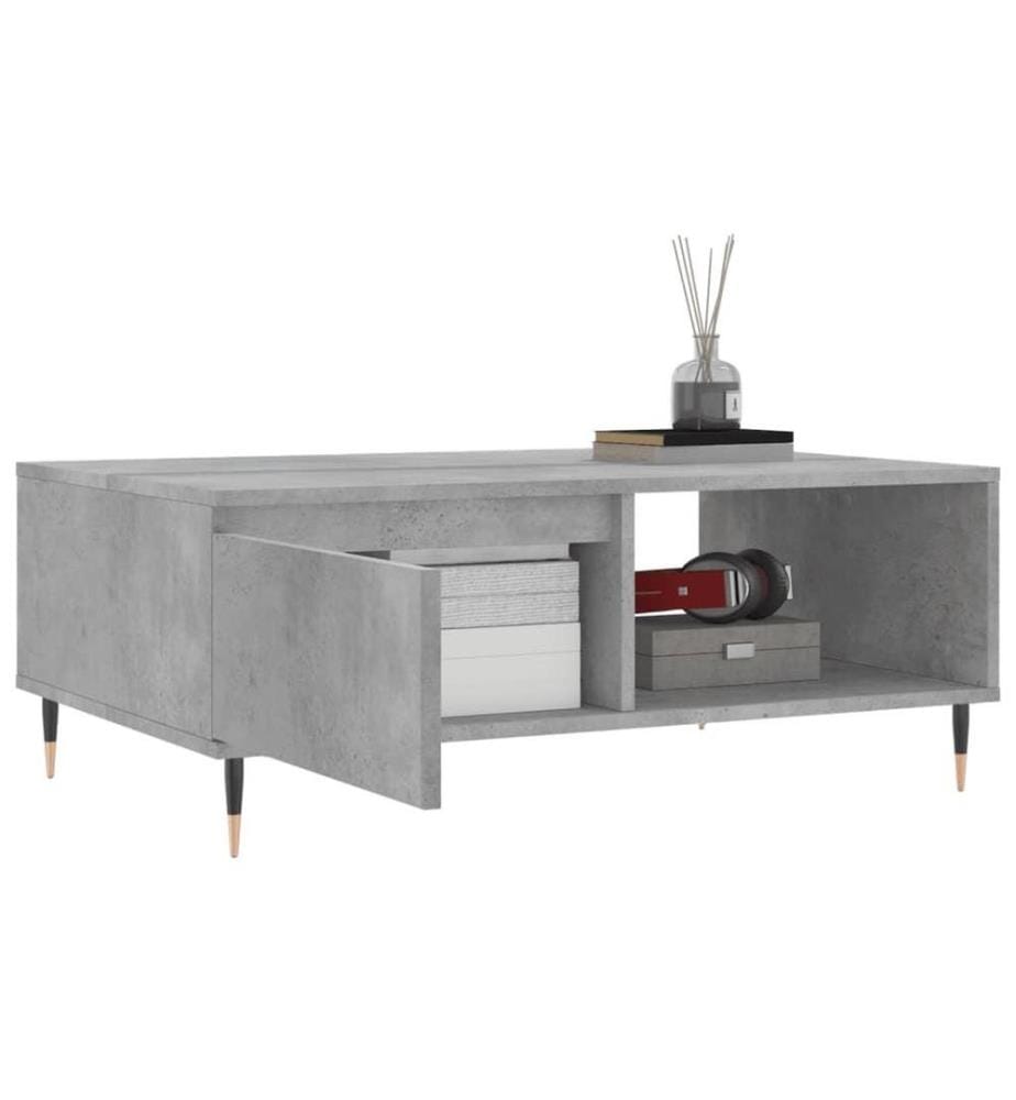 Couchtisch Betongrau 90x60x35 cm Holzwerkstoff