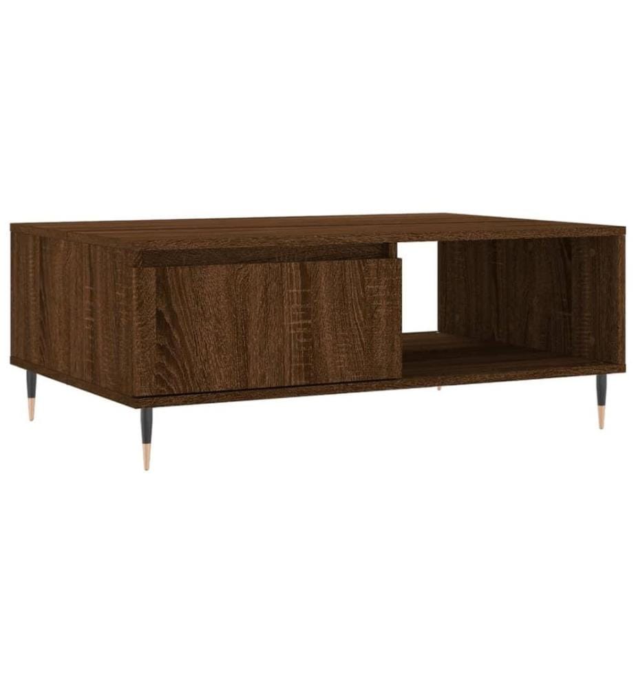 Couchtisch Braun Eichen-Optik 90x60x35 cm Holzwerkstoff