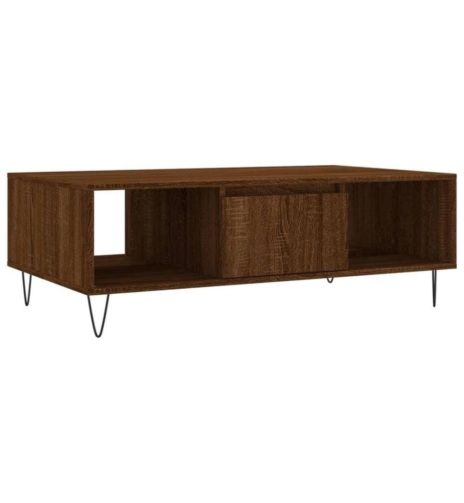 Couchtisch Braun Eichen-Optik 104x60x35 cm Holzwerkstoff