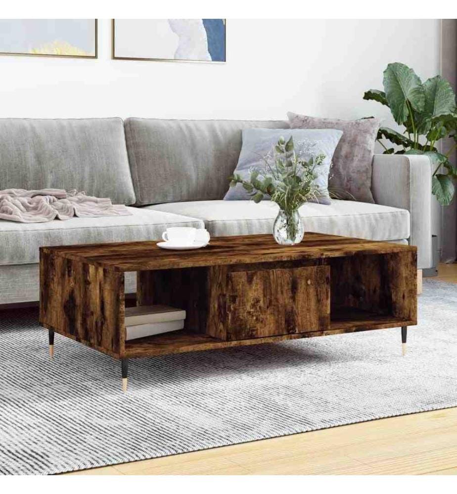 Couchtisch Räuchereiche 104x60x35 cm Holzwerkstoff