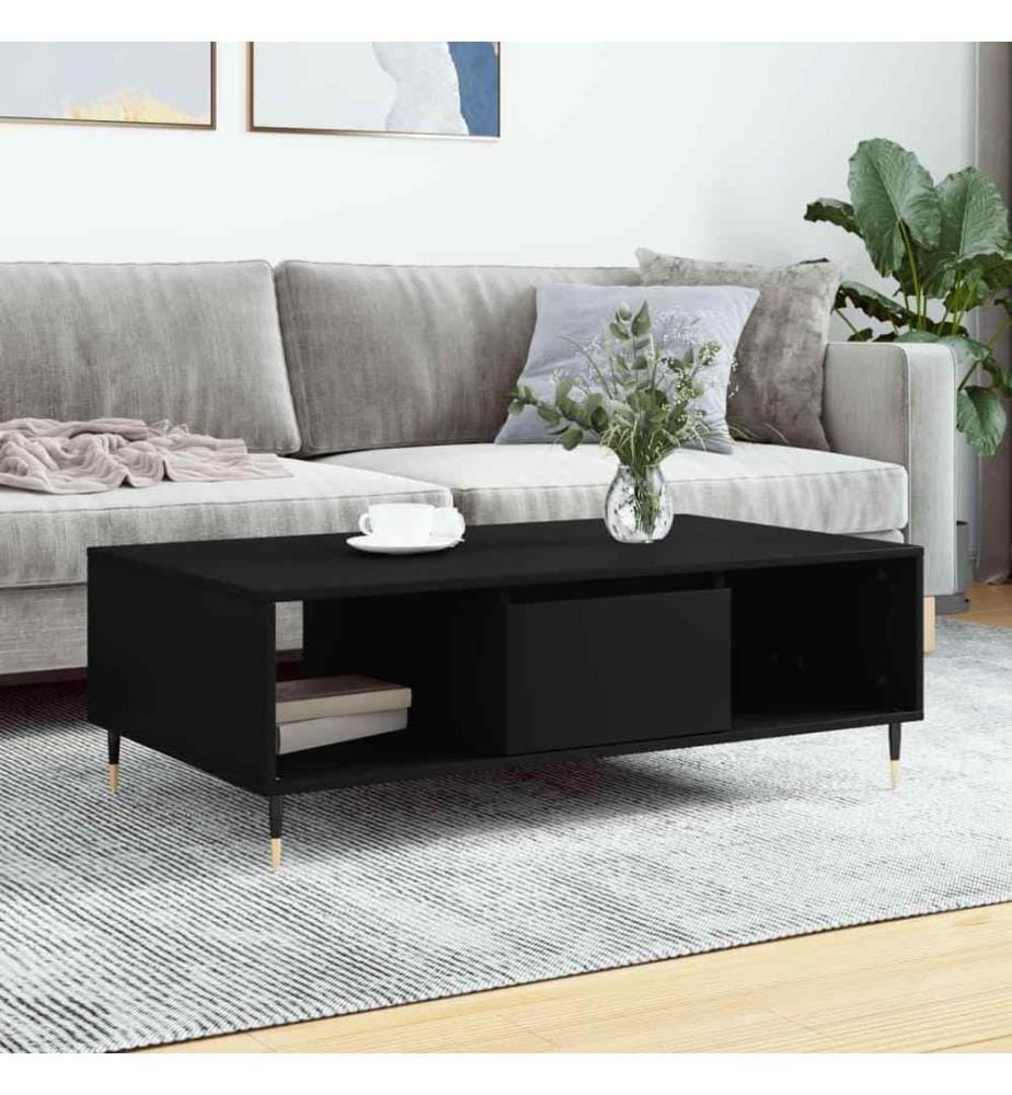 Couchtisch Schwarz 104x60x35 cm Holzwerkstoff