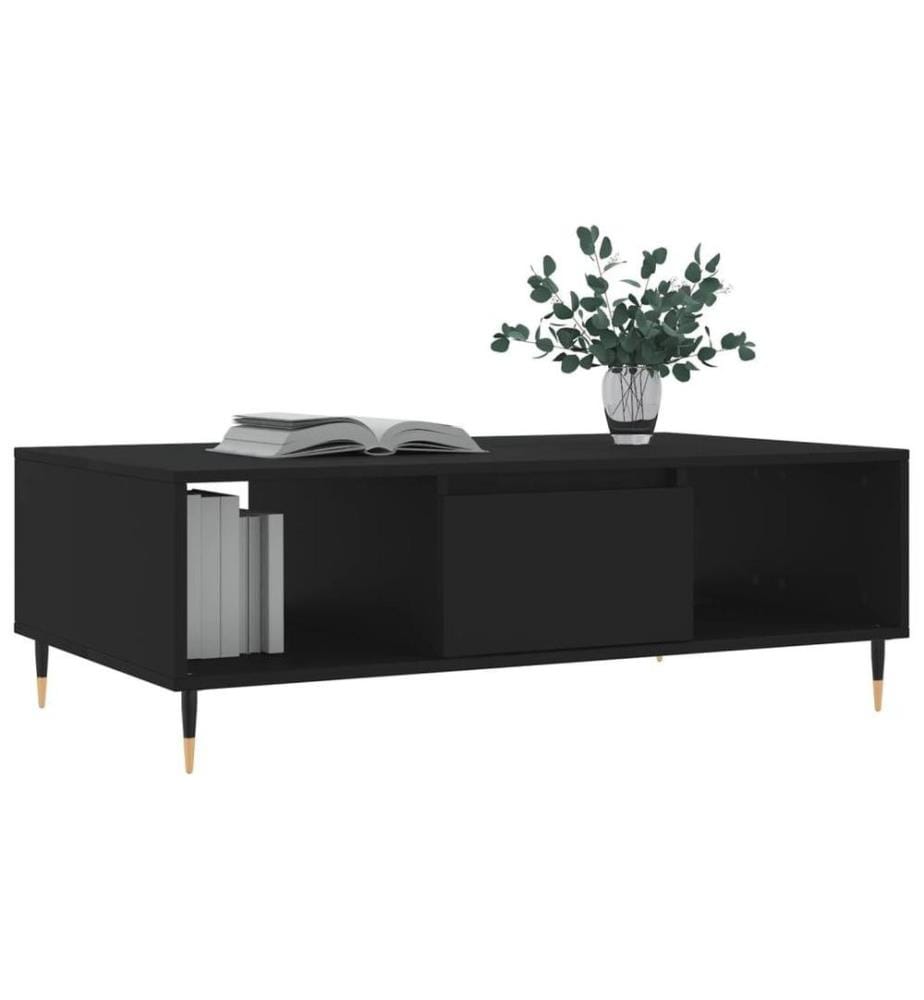 Couchtisch Schwarz 104x60x35 cm Holzwerkstoff