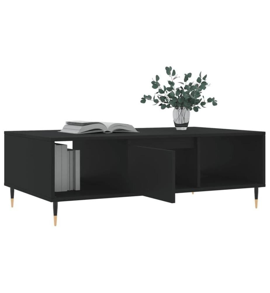 Couchtisch Schwarz 104x60x35 cm Holzwerkstoff