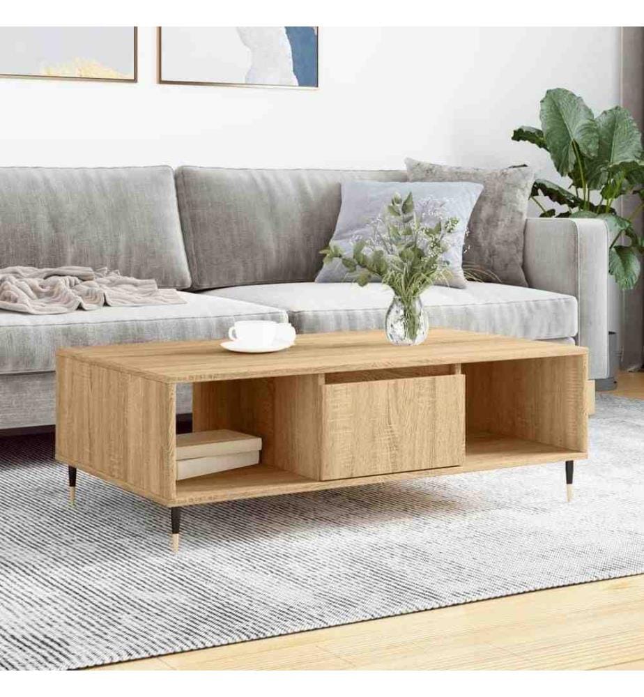 Couchtisch Sonoma-Eiche 104x60x35 cm Holzwerkstoff