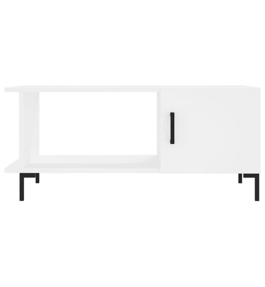 Couchtisch Weiss 90x50x40 cm Holzwerkstoff