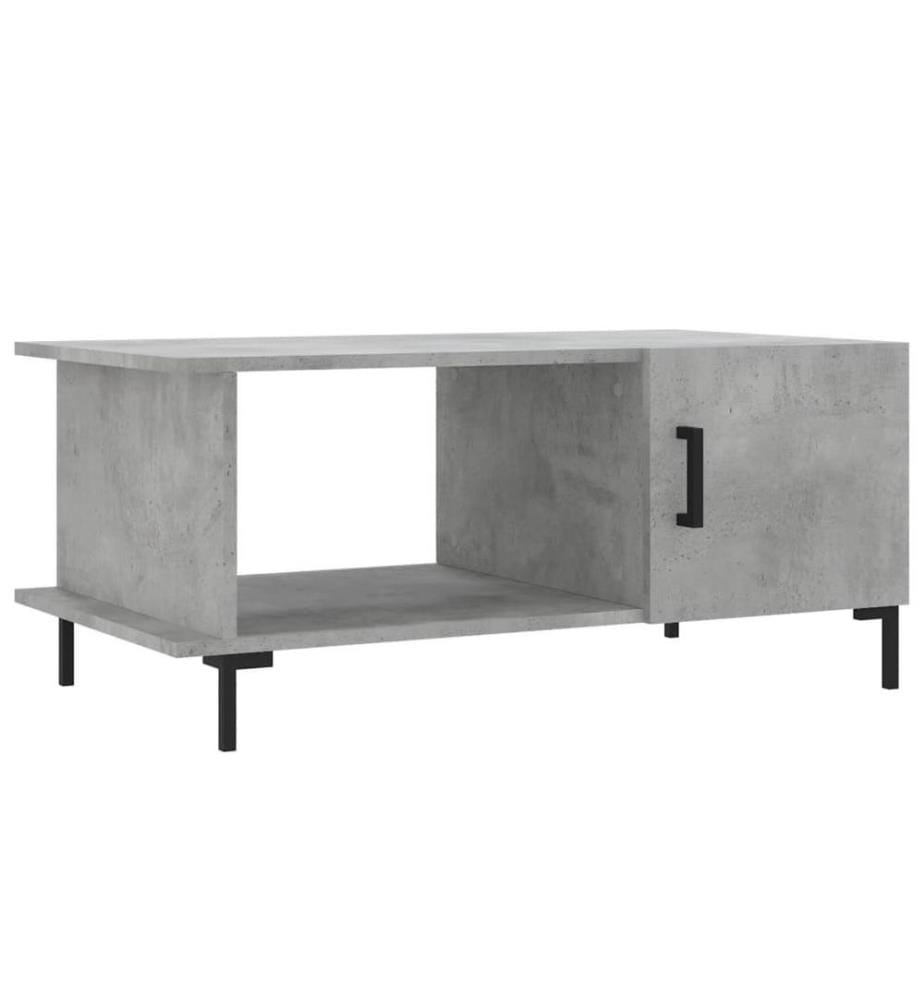 Couchtisch Betongrau 90x50x40 cm Holzwerkstoff