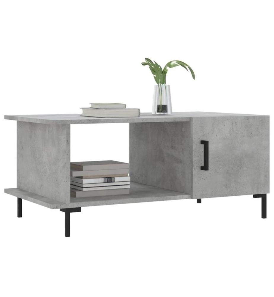 Couchtisch Betongrau 90x50x40 cm Holzwerkstoff