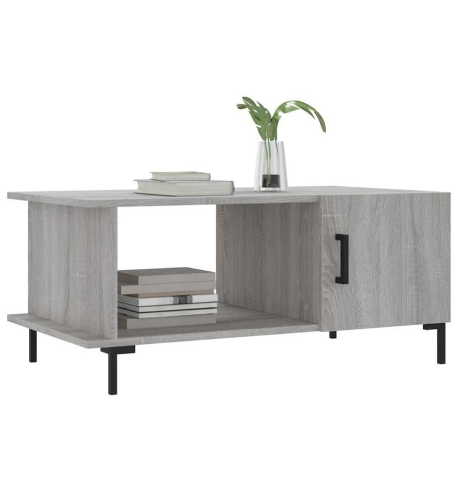 Couchtisch Grau Sonoma 90x50x40 cm Holzwerkstoff