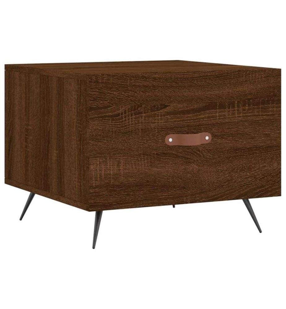 Couchtisch Braun Eichen-Optik 50x50x40 cm Holzwerkstoff