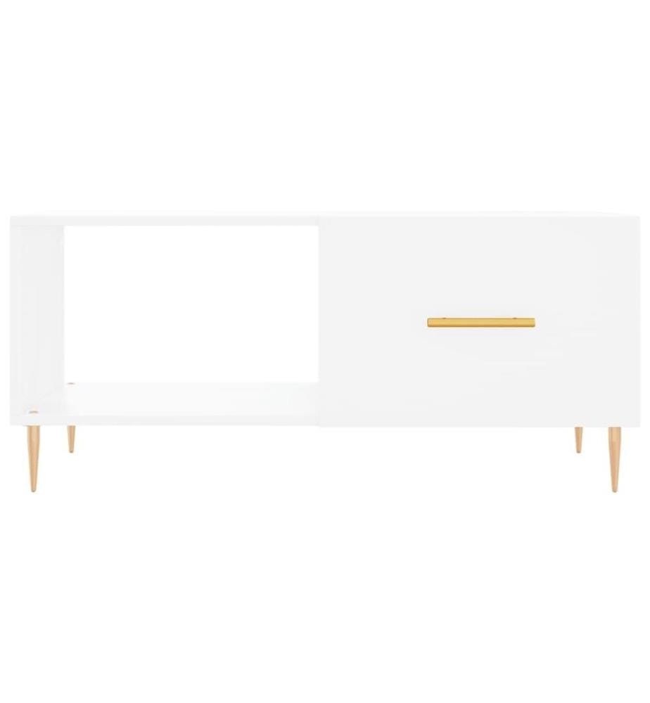 Couchtisch Weiss 90x50x40 cm Holzwerkstoff