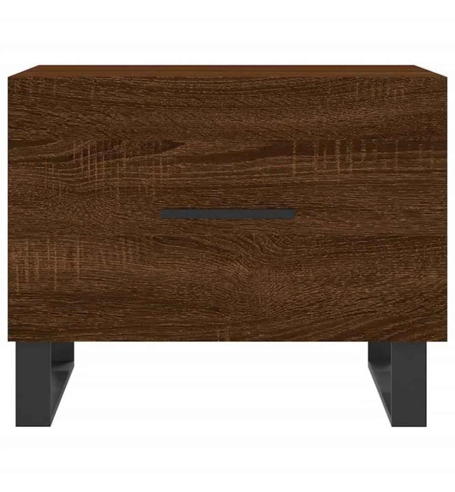Couchtisch Braun Eichen-Optik 50x50x40 cm Holzwerkstoff