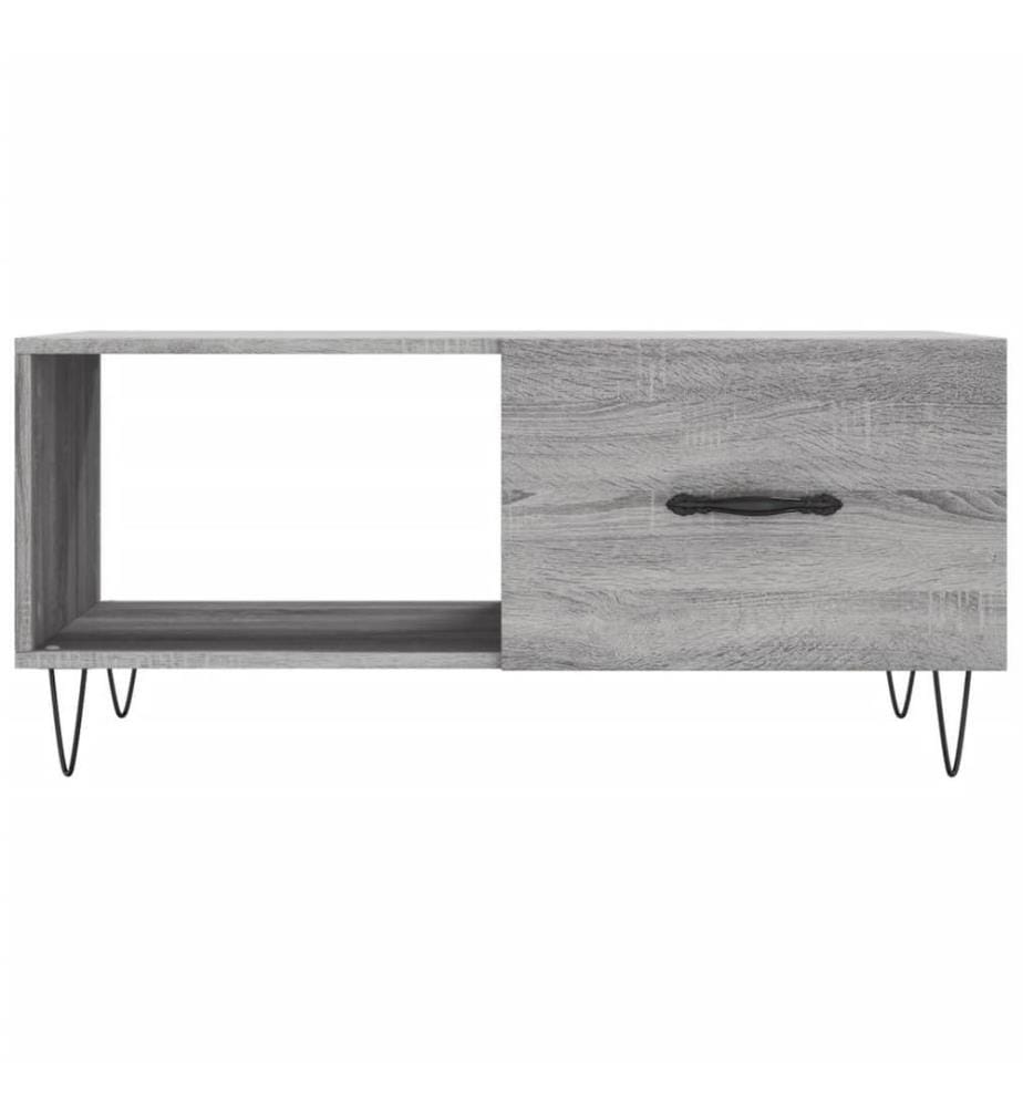 Couchtisch Grau Sonoma 90x50x40 cm Holzwerkstoff