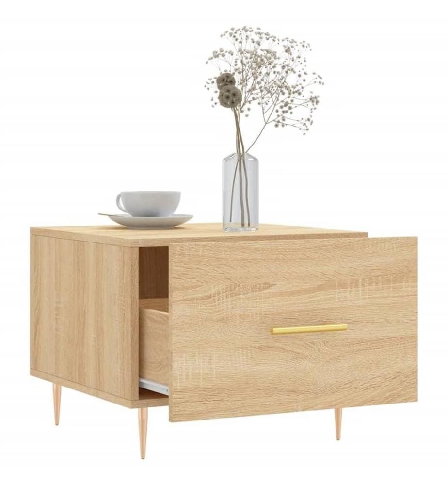 Couchtisch Sonoma-Eiche 50x50x40 cm Holzwerkstoff