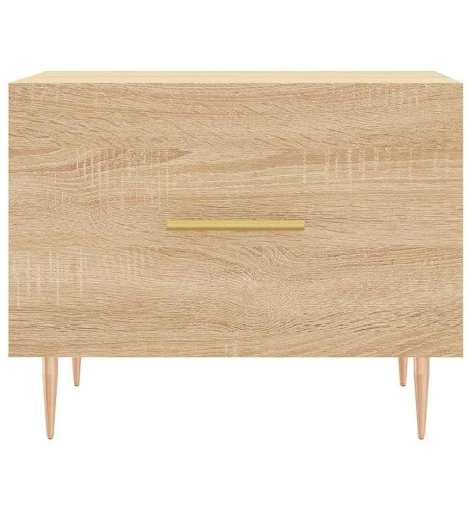 Couchtisch Sonoma-Eiche 50x50x40 cm Holzwerkstoff