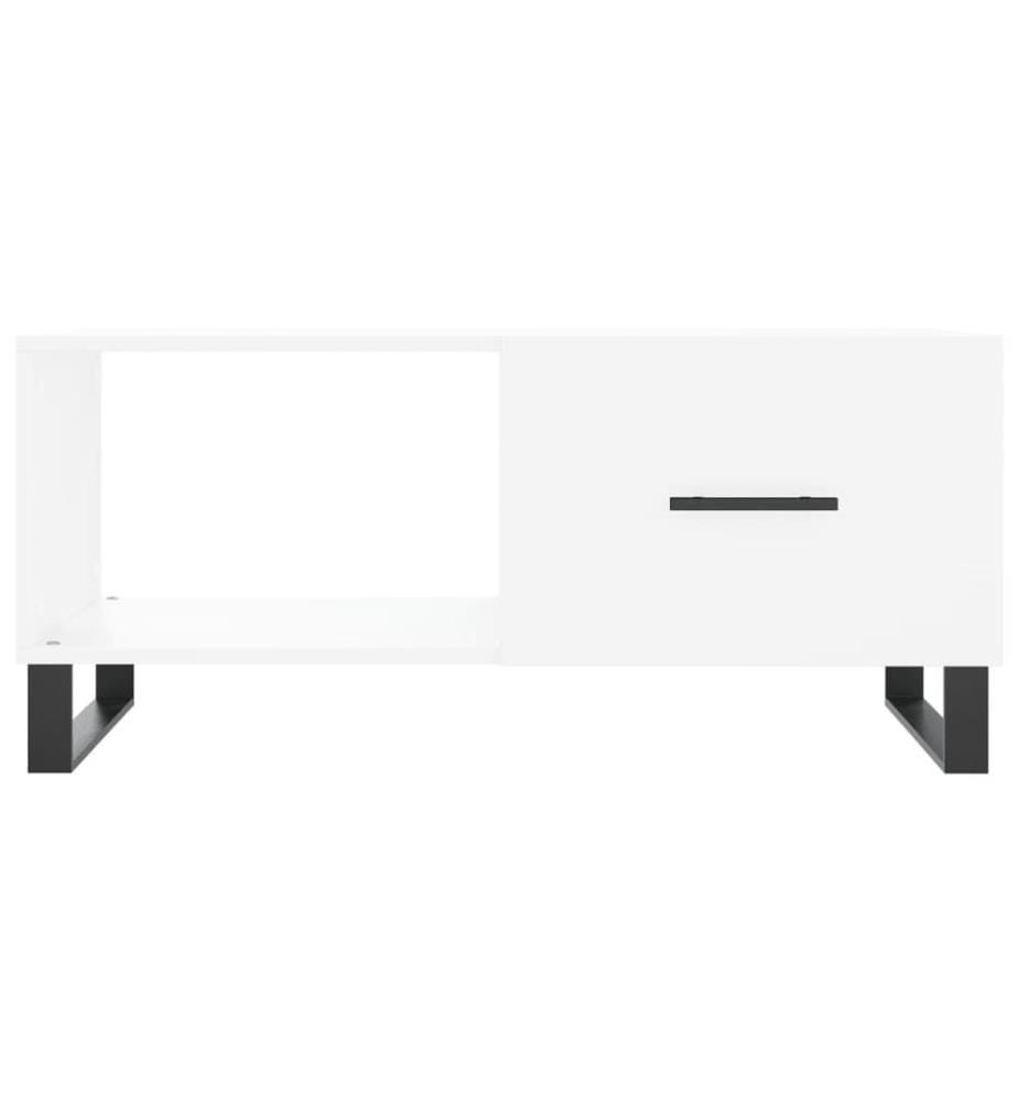 Couchtisch Weiss 90x50x40 cm Holzwerkstoff
