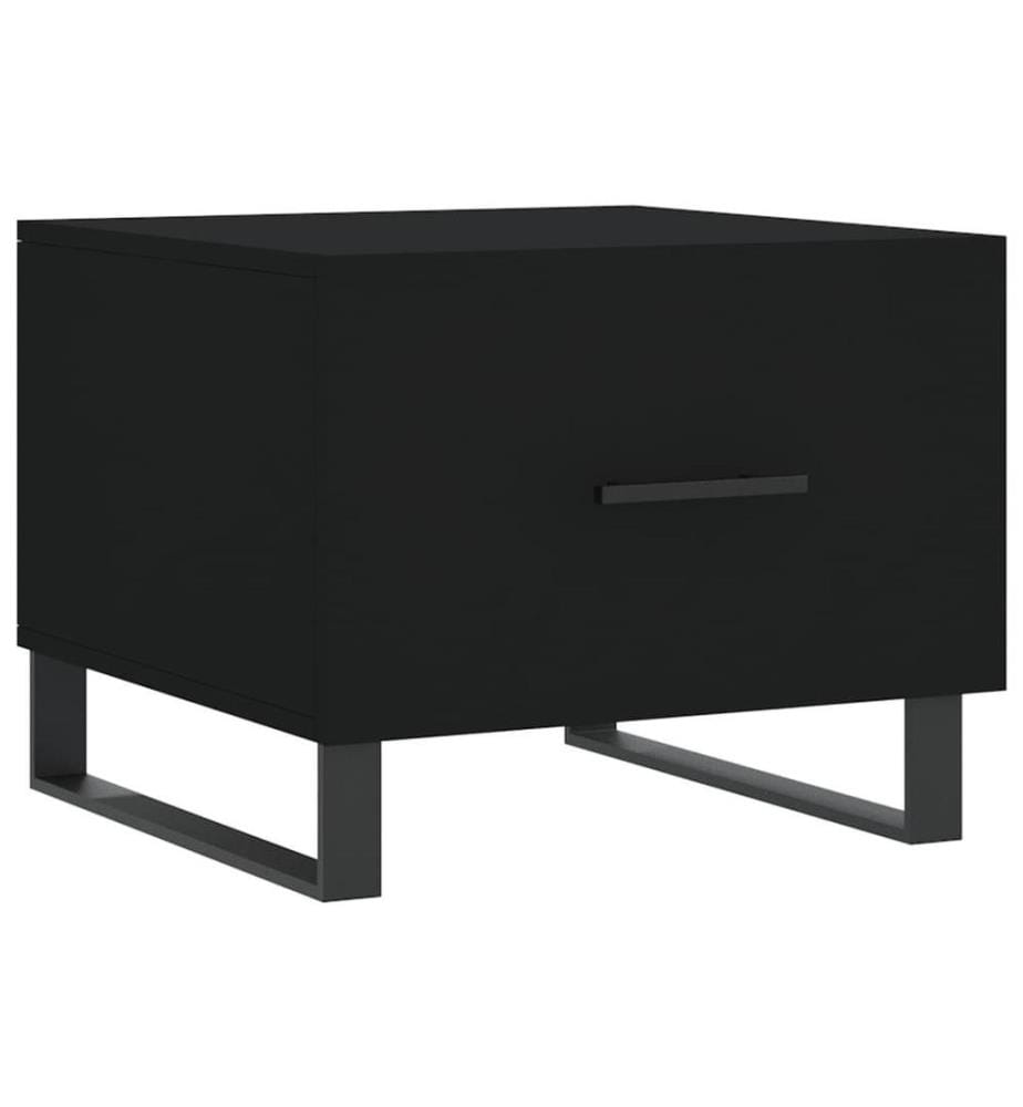 Couchtisch Schwarz 50x50x40 cm Holzwerkstoff