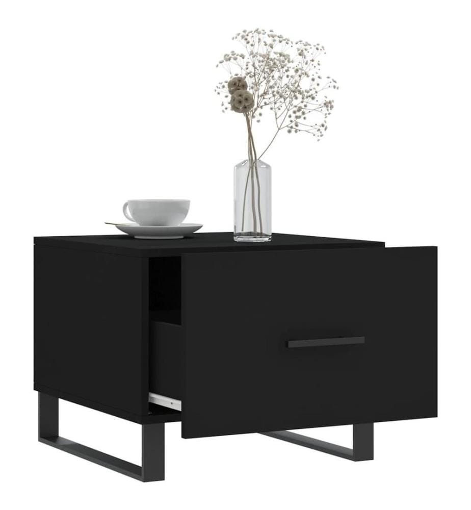 Couchtisch Schwarz 50x50x40 cm Holzwerkstoff