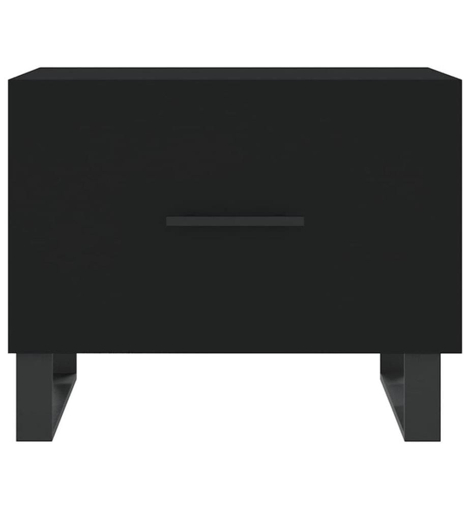 Couchtisch Schwarz 50x50x40 cm Holzwerkstoff