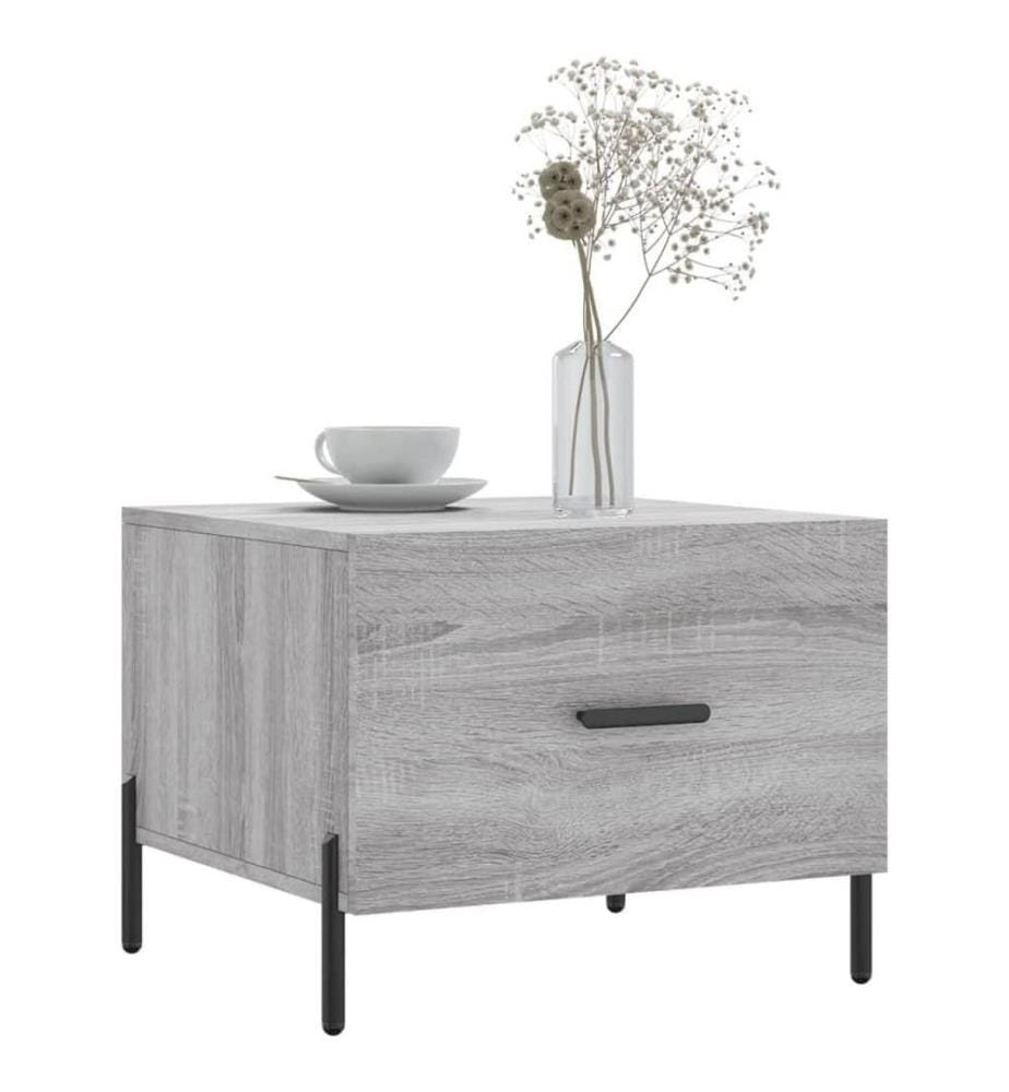 Couchtisch Grau Sonoma 50x50x40 cm Holzwerkstoff