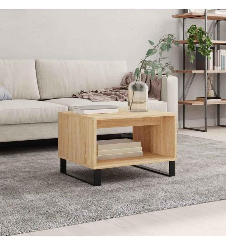 Couchtisch Sonoma-Eiche 60x50x40 cm Holzwerkstoff
