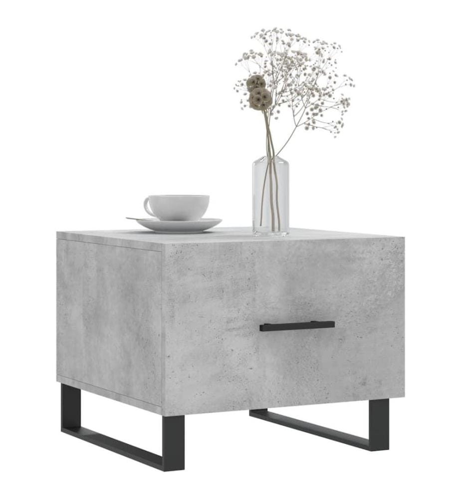 Couchtisch Betongrau 50x50x40 cm Holzwerkstoff